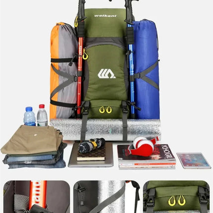 Vandringsryggsäck 50L – Ergonomisk & Vattentät