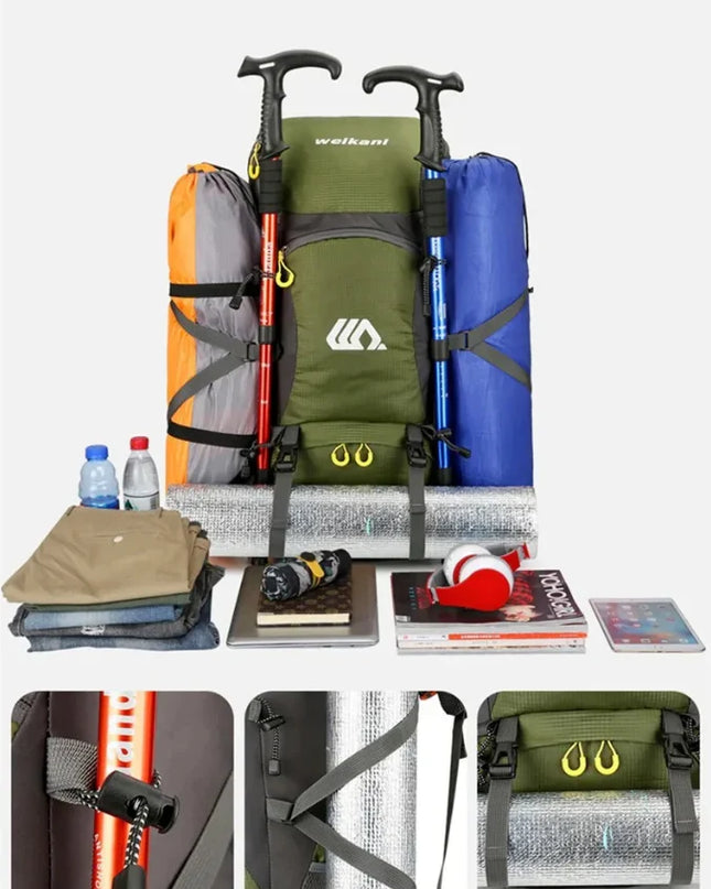 Vandringsryggsäck 50L – Ergonomisk & Vattentät