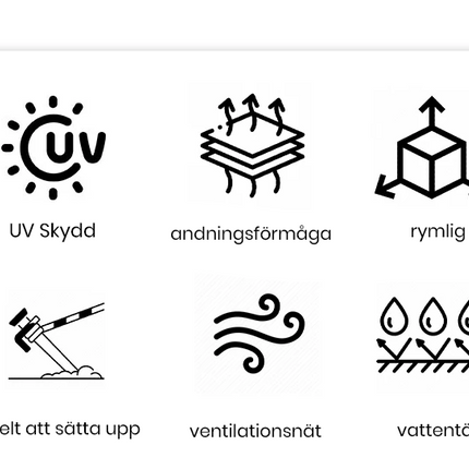 Vattentätt Tunnel Tält - Fyra-säsonger