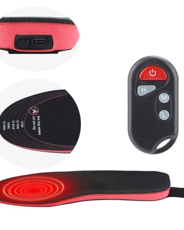 Uppladdningsbara Värmesulor PRO – Tre Värmenivåer &amp; Fjärrkontroll